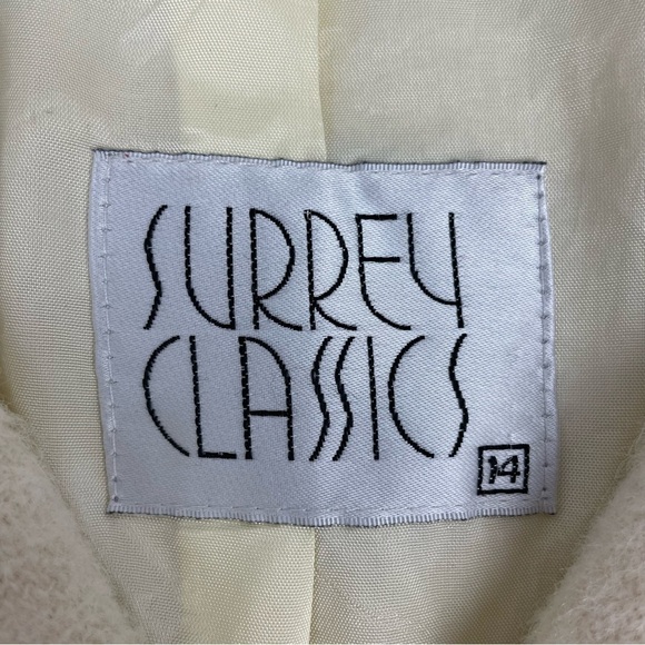VINTAGE Wool Shacket Surrey Classics, Cream - Picture 6 of 11
